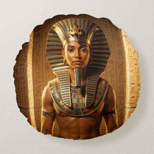 Wadjet – Ägyptische Schlangengöttin´1 Rund Kudde (Framsidan)