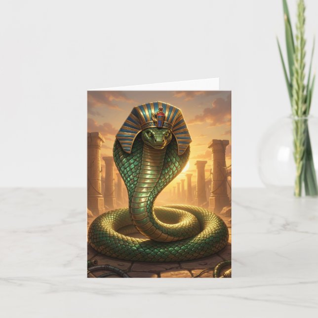 Wadjet – Ägyptische Schlangengöttin´6 Helgkort (Framsida)