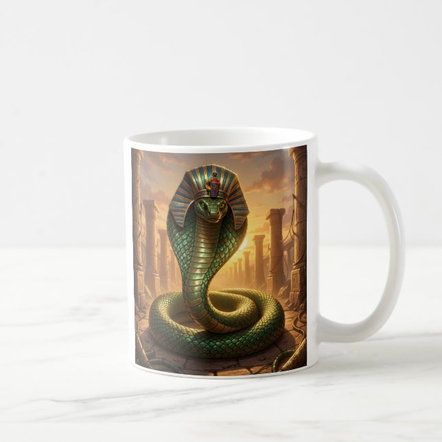 Wadjet – Ägyptische Schlangengöttin´6 Kaffemugg (Höger)