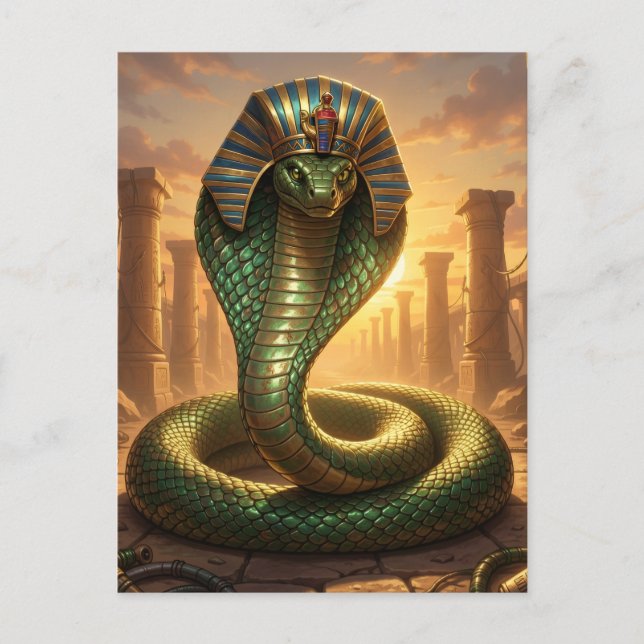 Wadjet – Ägyptische Schlangengöttin´6 Vykort (Framsida)