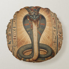 Wadjet – Ägyptische Schlangengöttin´7 Rund Kudde