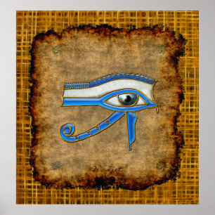 Wadjet Ancient Egyptian Öga of Prophecy Art Poster