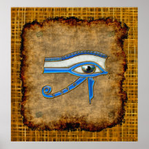 Wadjet Ancient Egyptian Öga of Prophecy Art Poster