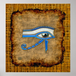 Wadjet Ancient Egyptian Öga of Prophecy Art Poster
