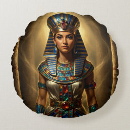 Wadjet – Egyptian Cobra Goddess´2 Rund Kudde