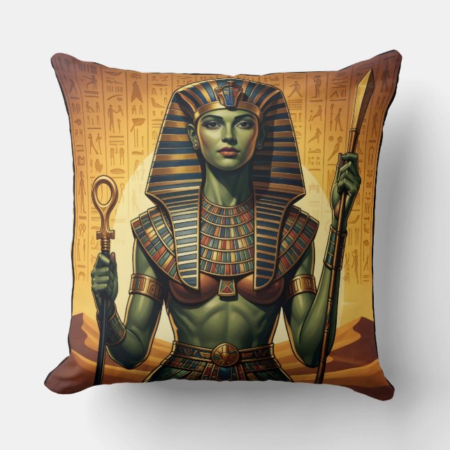 Wadjet – Egyptian Cobra Goddess´4 Kudde (Framsida)
