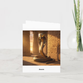 Wadjet – Egyptian Cobra Goddess´6 Helgkort