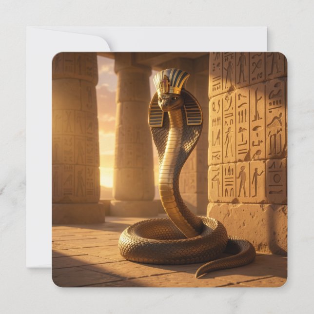 Wadjet – Egyptian Cobra Goddess´6 Julkort (Framsida)