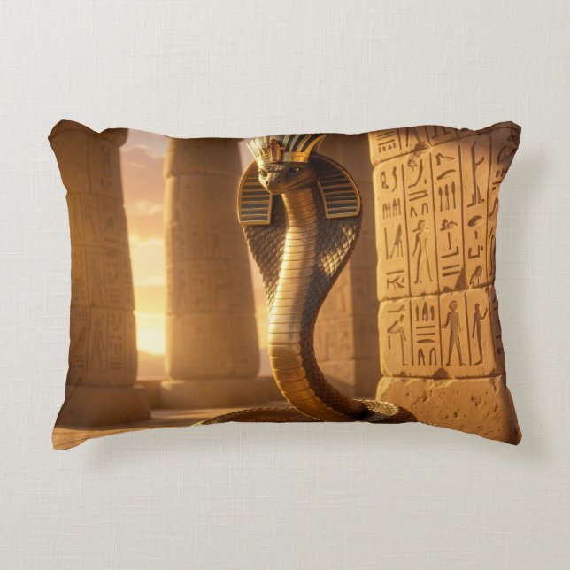 Wadjet – Egyptian Cobra Goddess´6 Prydnadskudde (Framsidan)