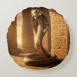 Wadjet – Egyptian Cobra Goddess´6 Rund Kudde