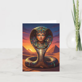 Wadjet – Egyptian Cobra Goddess´7 Helgkort
