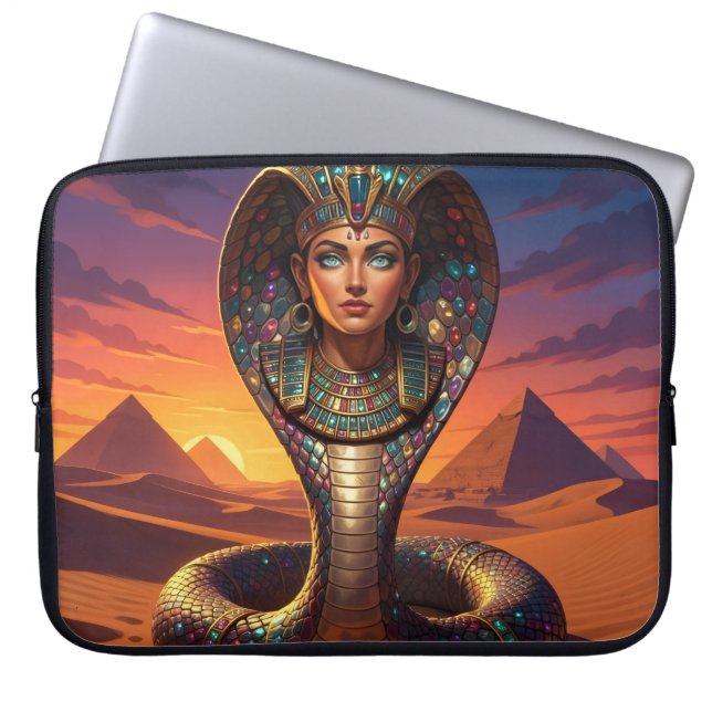 Wadjet – Egyptian Cobra Goddess´7 Laptop Fodral (Framsidan)