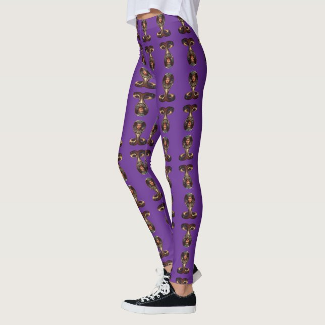 Wadjet – Egyptian Cobra Goddess´7 Leggings (Vänster)