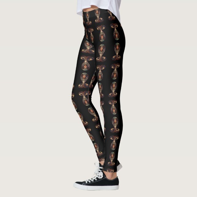 Wadjet – Egyptian Cobra Goddess´7 Leggings (Vänster)