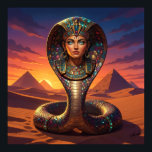 Wadjet – Egyptian Cobra Goddess´7 Poster<br><div class="desc">Wadjet is a cobra goddess in Egyptian mythology and a protector of the pharaoh and Lower Egypt. She represents protection,  power,  and royal authority.</div>
