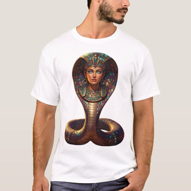Wadjet – Egyptian Cobra Goddess´7 T Shirt (Framsida)