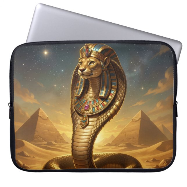 Wadjet – Egyptian Cobra Goddess Laptop Fodral (Framsidan)