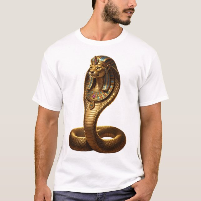 Wadjet – Egyptian Cobra Goddess T Shirt (Framsida)