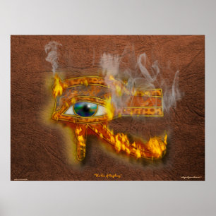 Wadjet Öga av Horus Acient Egyptian Art Print Poster