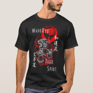 Wado Ryu Karate Do Tiger Spirit Martial Arts Budo T Shirt