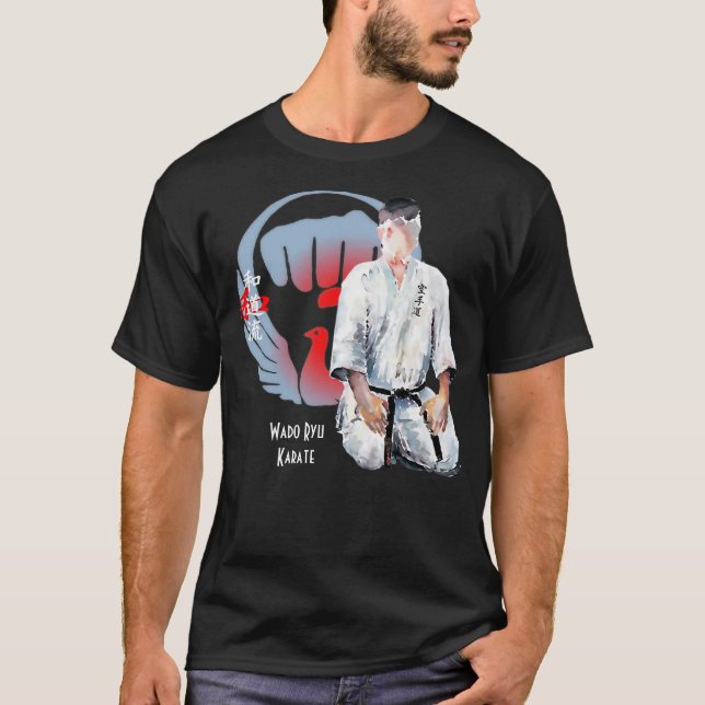 Wado Ryu Karate Seiza Mukuso - Bushido T-Shirt (Framsida)