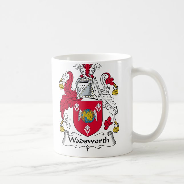 Wadsworth familjvapensköld kaffemugg (Höger)