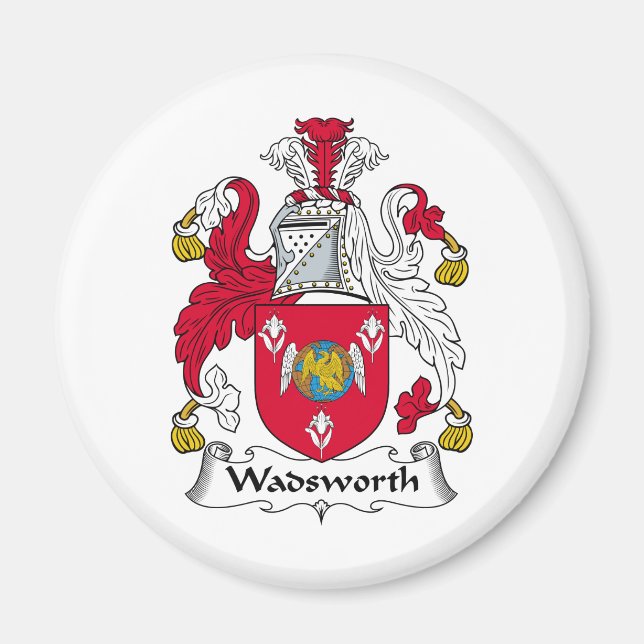 Wadsworth Family Crest Magnet (Framsidan)