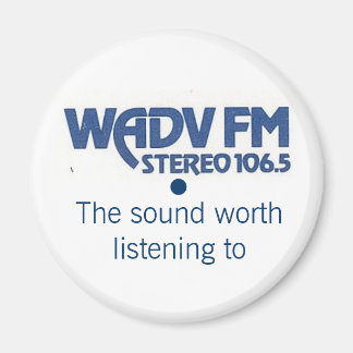 WADV 1970s logotyp Magnet