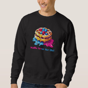 Waffle älskare lång ärmad tröja