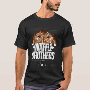 Waffle-bröder musik, älskare-grafik t shirt
