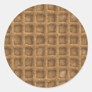 Waffle Cone Runt Klistermärke