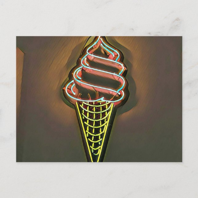 Waffle cone vykort (Framsida)