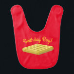 Waffle Cute Breakfast Brunch Kids 1:a födelsedag Hakklapp<br><div class="desc">De här vackra modet, färglöst söt frukost eller brunch födelsedagsfest inbjudan är perfekt för ett barn 1:a födelsedag firande! Anpassa texten för att göra den till en egen. Det moderna synsättet och känslan är det perfekt sättet att fira din lilla som kärlek frukosten mat liknar våfflor på sin första födelsedag!...</div>