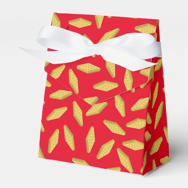 Waffle Cute Breakfast Brunch Kids 1:a födelsedag Presentaskar (Framsidan Sidan)