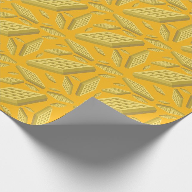 Waffle Cute Breakfast Brunch Kids 1:a födelsedag Presentpapper (Hörn)