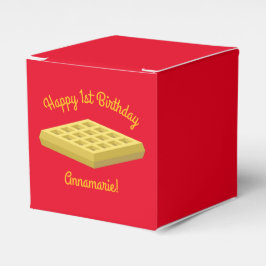 Waffle Cute Breakfast-Födelsedagsfest Presentaskar