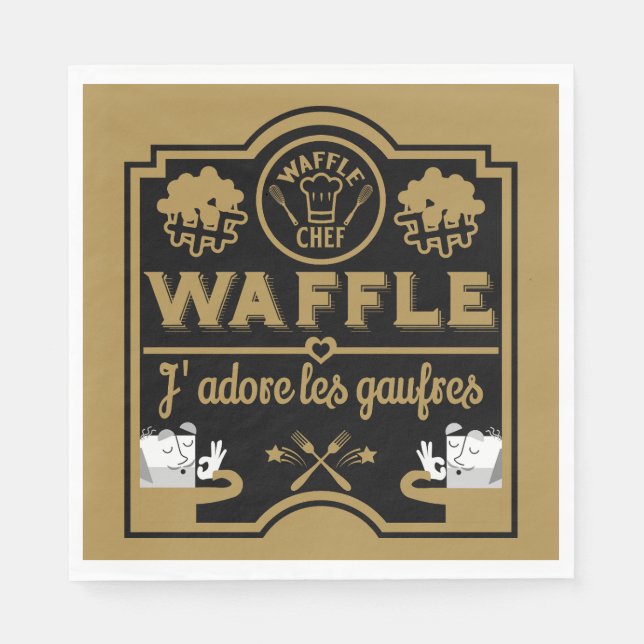 Waffle Day Pappersservett (Framsidan)