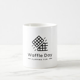 Waffle Day - Vänd Roligt Kaffemugg