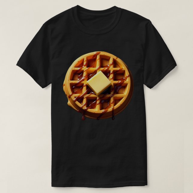 Waffle Funny Lazy Easy Halloween Costume T Shirt (Design framsida)