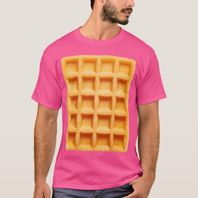 Waffle Halloween Lata Födelsedagsfest Waffle - kon T Shirt (Framsida)