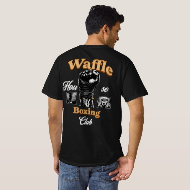 Waffle House Boxing Klubb T Shirt (Hel baksida)