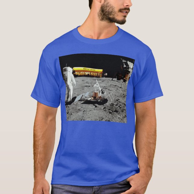 Waffle House Lunar Walk rolig T Shirt (Framsida)