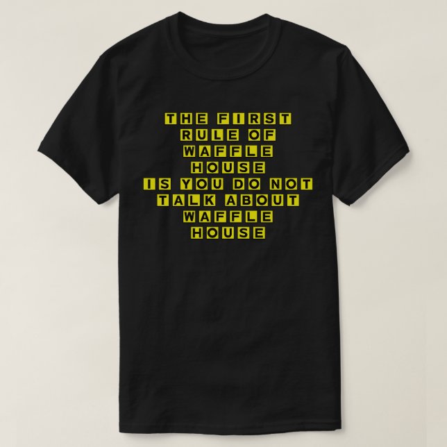 Waffle House:s första artikel T Shirt (Design framsida)
