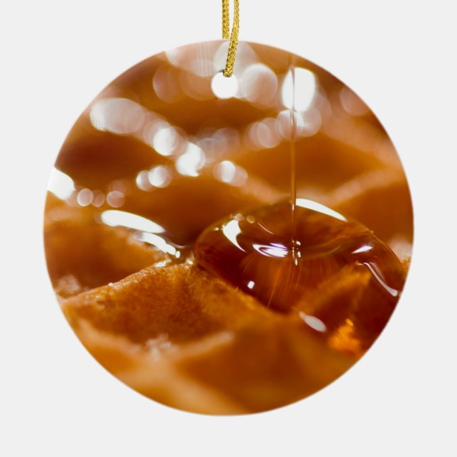 Waffle Julgransprydnad Keramik (Framsidan)