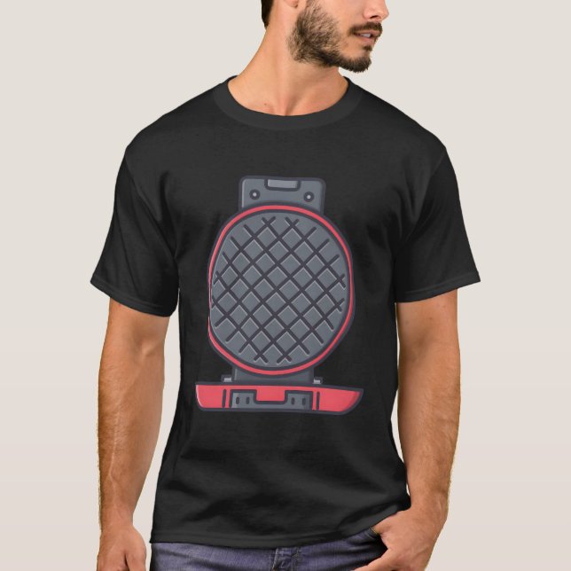 Waffle Maker Cast Griddle Waffle Järn Waffle-Järn T Shirt (Framsida)