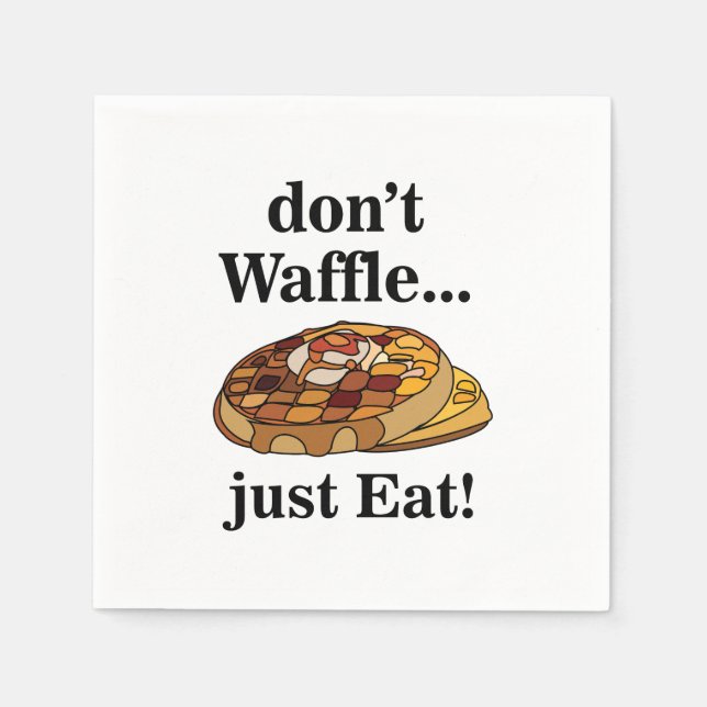 Waffle Mat Rolig Fest Pappersservett (Framsidan)