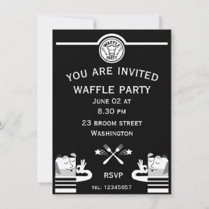 Waffle Party Inbjudan