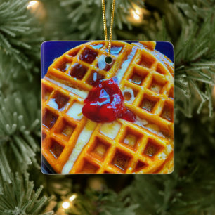 Waffle Photo Julgransprydnad Keramik