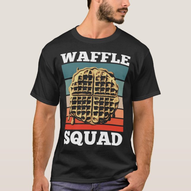 Waffle Squad Team Waffle Food T Shirt (Framsida)