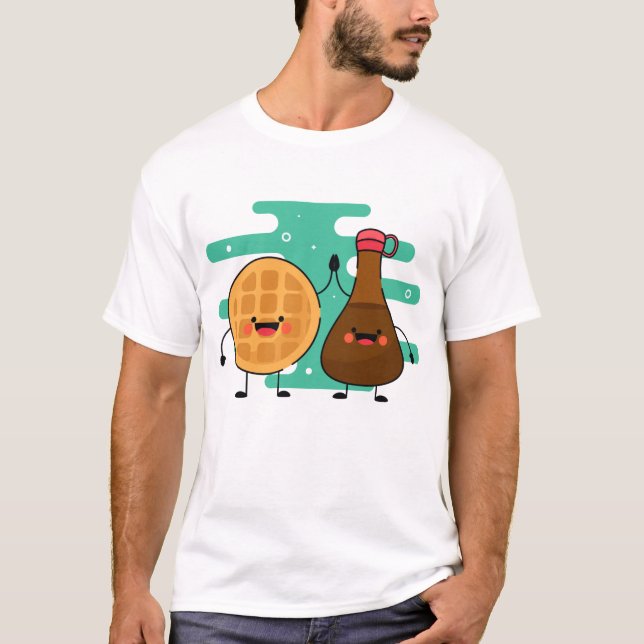 Waffle Syrup Best Friend T Shirt (Framsida)